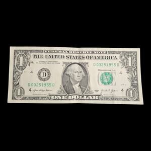 Fancy Serial Number $1 March 25th, 1955 D 03 25 1955 D Birthday Note 2021 Series